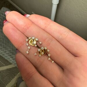 Logan Hollowell 14k Aquarius Diamond Earrings